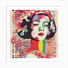 Woman In A Hat Art Print Art Print