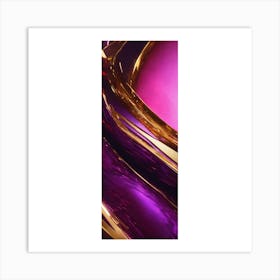 Purple And Gold Art Print