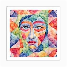 Face Of A Woman 1 Art Print