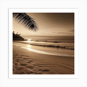 Sunset On The Beach 771 Art Print