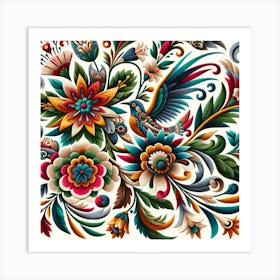 Russian Folk Art 1 Art Print