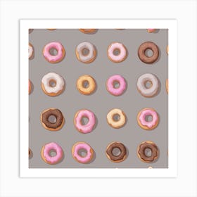 Donuts collage Art Print