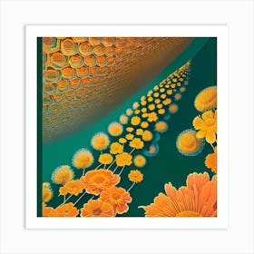 Yellow Flowers Canvas Print Art Print