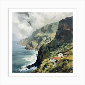 Misty Madeira - expressionism Art Print