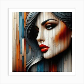 Portrait of a woman 11 Art Print