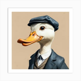 Duck In A Suit 21 Art Print