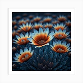 Abstract Flower Painting Art Print