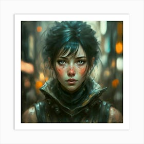 beautiful face Art Print