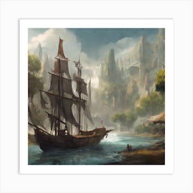 Pirate Ship 1 Art Print