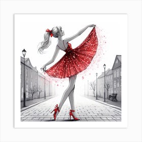 The red shoes 1 Art Print