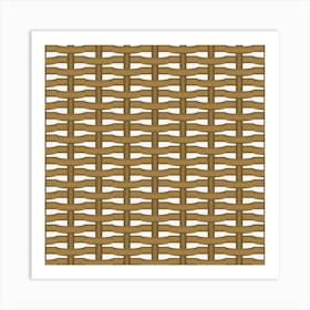 Woven Tree Branch Pattern Art Print