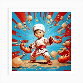 Karate Kid Art Print