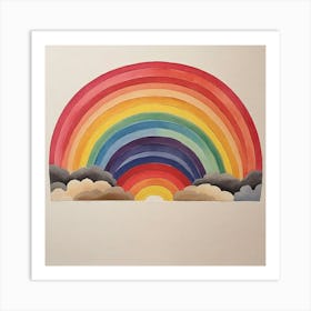 Rainbow Wall Decal Art Painting Art Print