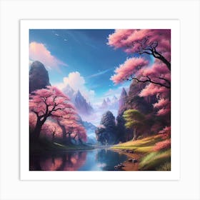 Cherry Blossoms 34 Art Print