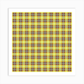 Plaid Fabric 165 Art Print