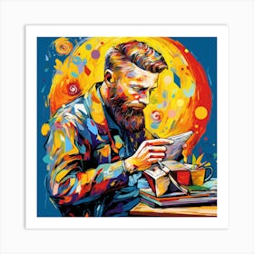 Portrait Of Van Gogh 2 Art Print