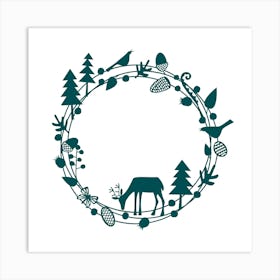 Deer In The Forest Art Print