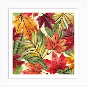 Autumn Leaves Art Print