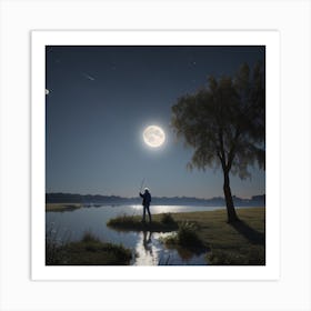 Full Moon Art Print