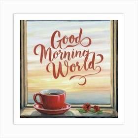 Good Morning World 2 Art Print