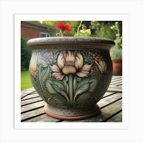 Morris Flower Pot Art Print