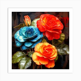 Roses Painting Art Print