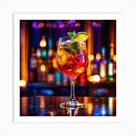 Cocktail On A Bar 1 Art Print