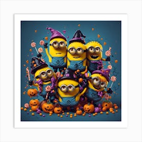 Minions Halloween Art Print