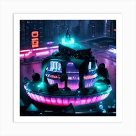 Neon City Art Print