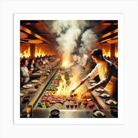 An Interactive Dining Experience Where Guests Can Art Print