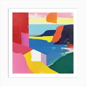 Abstract Travel Collection Virgin Islands Uk 1 Art Print