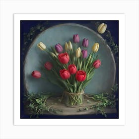 Tulips In A Vase 1 Art Print