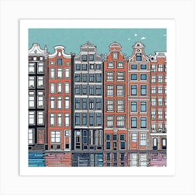 Amsterdam Houses 1 Art Print