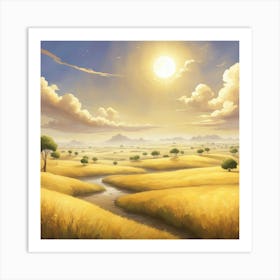 Landscape Painting 41 Art Print