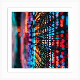 Abstract Image Of Colorful Lights Art Print