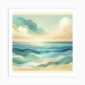 Ocean Canvas Print Art Print