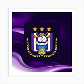 R.S.C. Anderlecht Logo Wall Art 15 Art Print