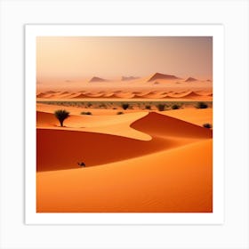 Desert Landscape - Desert Stock Videos & Royalty-Free Footage 7 Art Print