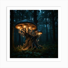 Fairy House In The Forest 12 Art Print