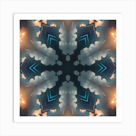 Abstract Psychedelic Clouds Art Print