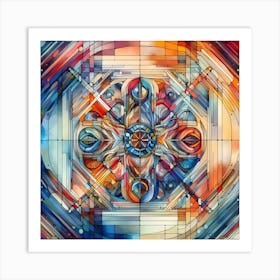 Stained Glass Design Art Print