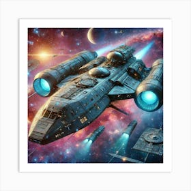 Celestial Class Exploration Ship Converted Art Print