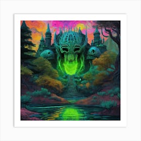 Castle In The Forest 1 Art Print