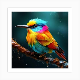 Colorful Bird 3 Art Print