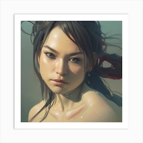 Asian Girl Art Print