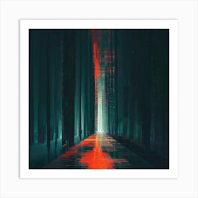 Dark Corridor Art Print