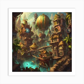 Fantasy City Art Print