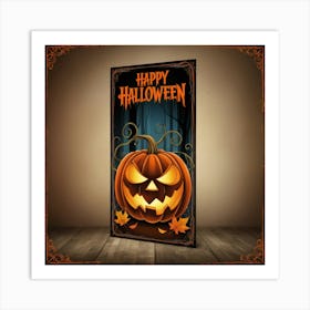 Happy Halloween Banner Art Print