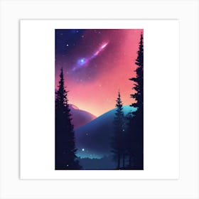 Night Sky With Stars Art Print