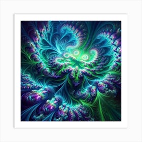 Fractal Aurora Art Print